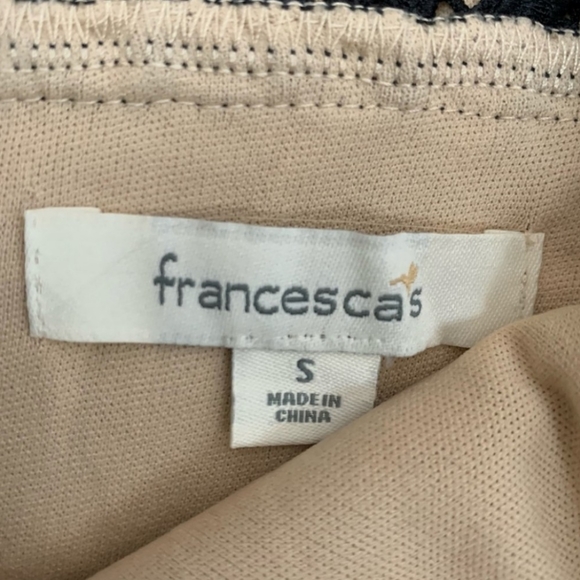 Francesca's Black Lace Sheath Cocktail Dress Size Small - Picture 7 of 7